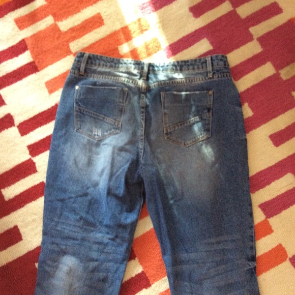 Just Fab Distressed Denim Jeans. 29 Regular. - Picture 3 of 8